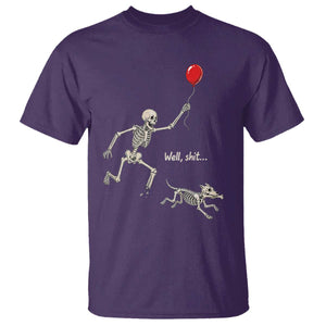 Well Shit Skeleton Lost Balloon Dog Gothic Halloween T Shirt