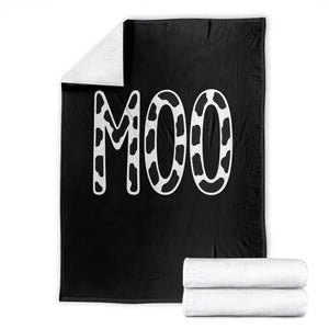 Moo Funny Cow Lover Throw Blanket Adult Costume Halloween Print