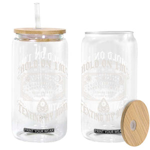 Hold On I Am Texting My Mom Gothic Halloween Glass Can Funny Talking board