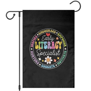 Early Literacy Specialist Garden Flag Reading Dyslexia Awareness Month