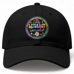 Early Literacy Specialist Baseball Cap Reading Dyslexia Awareness Month