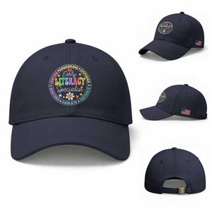 Early Literacy Specialist Baseball Cap Reading Dyslexia Awareness Month