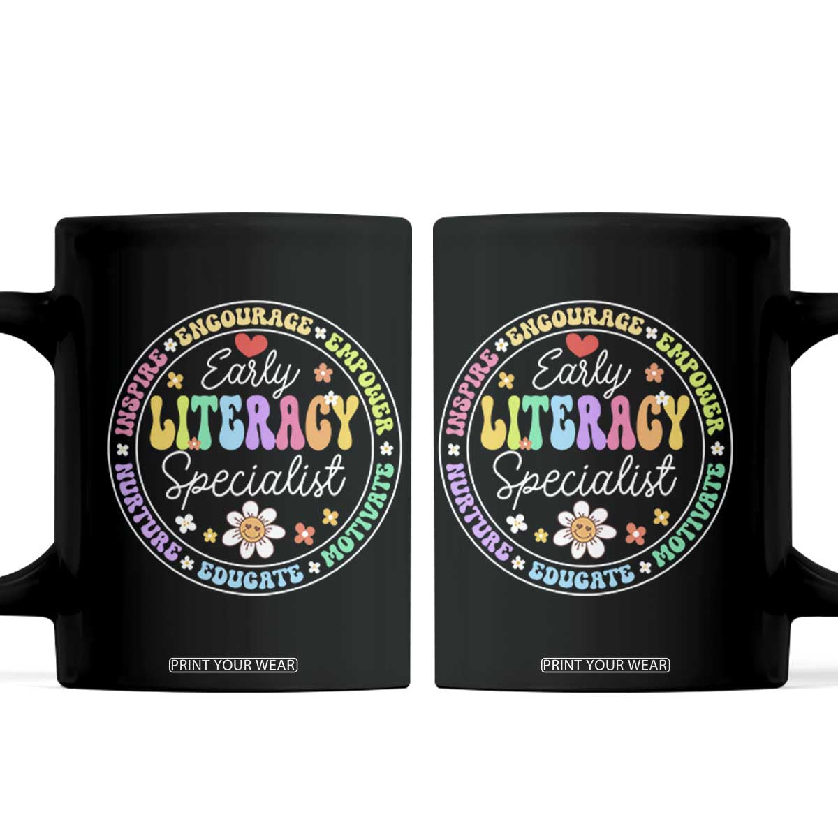 Early Literacy Specialist Coffee Mug Reading Dyslexia Awareness Month