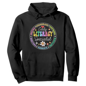 Early Literacy Specialist Hoodie Reading Dyslexia Awareness Month