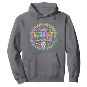 Early Literacy Specialist Hoodie Reading Dyslexia Awareness Month