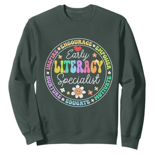 Early Literacy Specialist Sweatshirt Reading Dyslexia Awareness Month