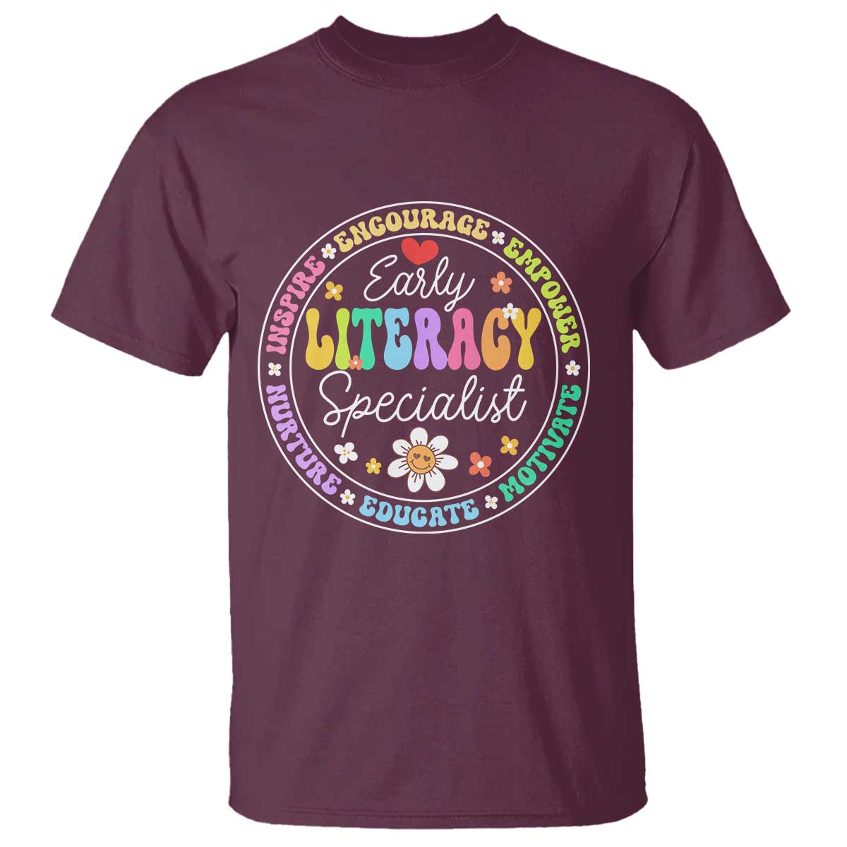 Early Literacy Specialist T Shirt Reading Dyslexia Awareness Month