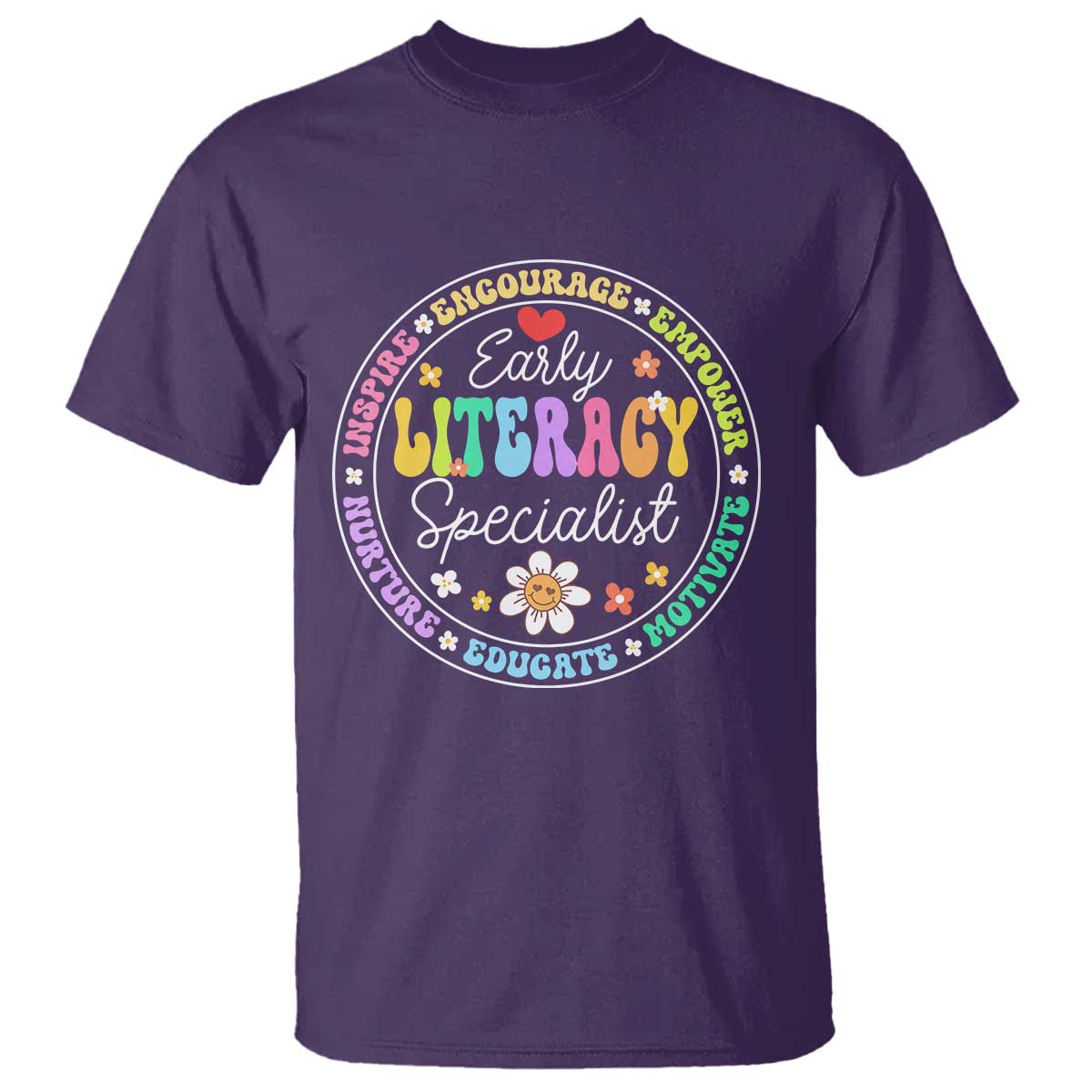 Early Literacy Specialist T Shirt Reading Dyslexia Awareness Month