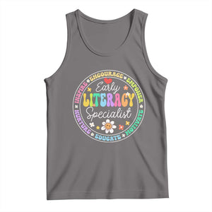 Early Literacy Specialist Tank Top Reading Dyslexia Awareness Month