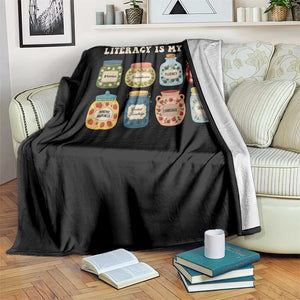 Literacy Is My Jam Throw Blanket SPED Teacher Special Education Life Dyslexia Reading
