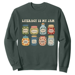Literacy Is My Jam Sweatshirt SPED Teacher Special Education Life Dyslexia Reading