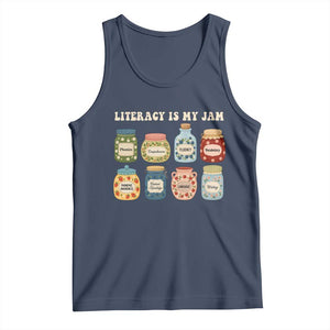 Literacy Is My Jam Tank Top SPED Teacher Special Education Life Dyslexia Reading