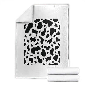 Western Cow Pattern Print Throw Blanket Bull Cow Lover Gift