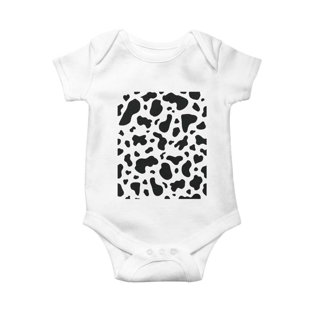 Western Cow Pattern Print Baby Onesie Bull Cow Lover Gift