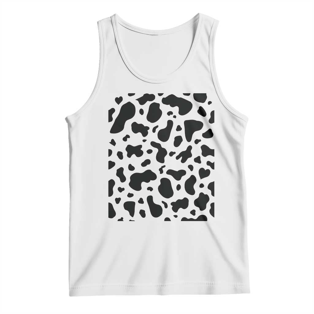 Western Cow Pattern Print Tank Top Bull Cow Lover Gift