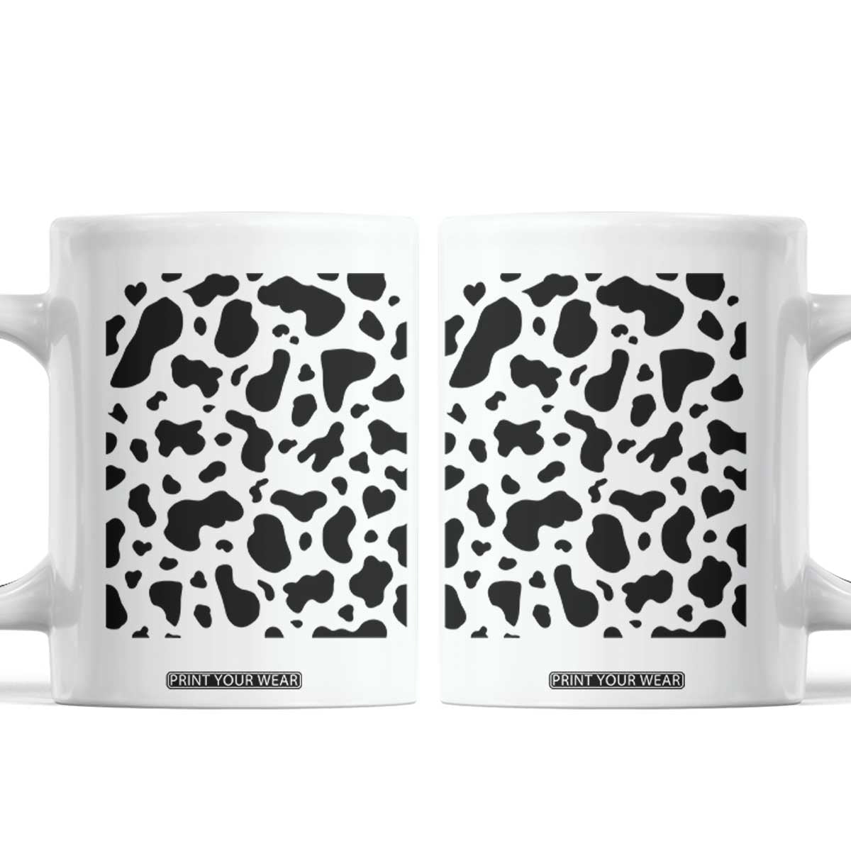 Western Cow Pattern Print Coffee Mug Bull Cow Lover Gift