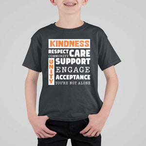 Anti Bullying Awareness T Shirt For Kid Kindness Respect Support Unity Day TS11 Black Print Your Wear