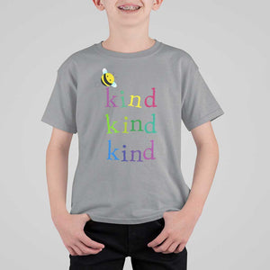 Unity Day T Shirt For Kid Be Kind Bee Orange Day Shirt Anti Bullying TS11 Sport Gray Print Your Wear