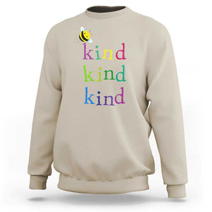 Unity Day Sweatshirt Be Kind Bee Orange Day Shirt Anti Bullying TS11 Sand Print Your Wear