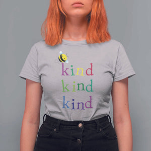 Unity Day T Shirt For Women Be Kind Bee Orange Day Shirt Anti Bullying TS11 Ice Gray Print Your Wear