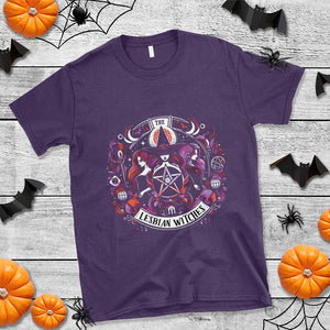 Halloween LGBT T Shirt The Lesbian Witches Pride Flag Pentagram TS11 Purple Print Your Wear