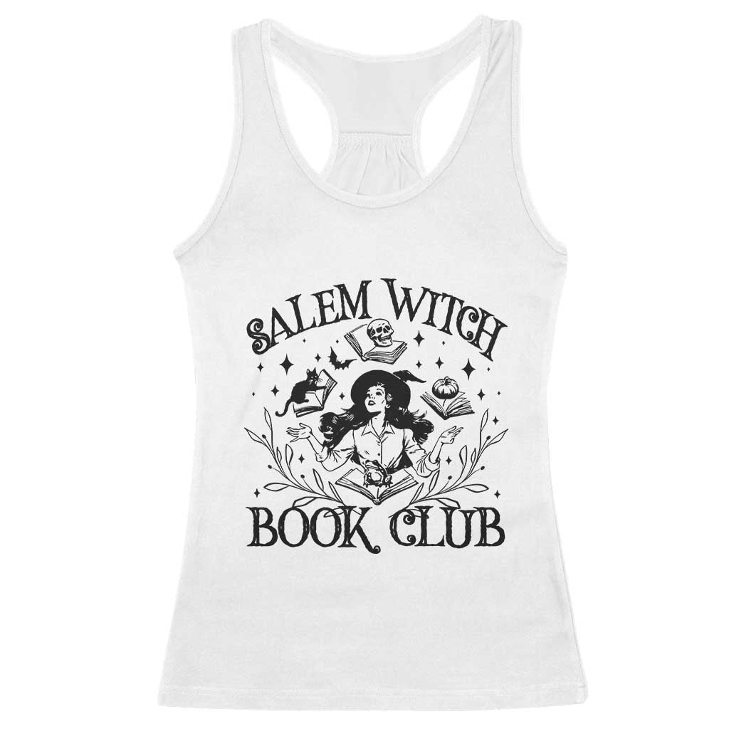 Halloween Bookish Racerback Tank Top Salem Witch Book Club