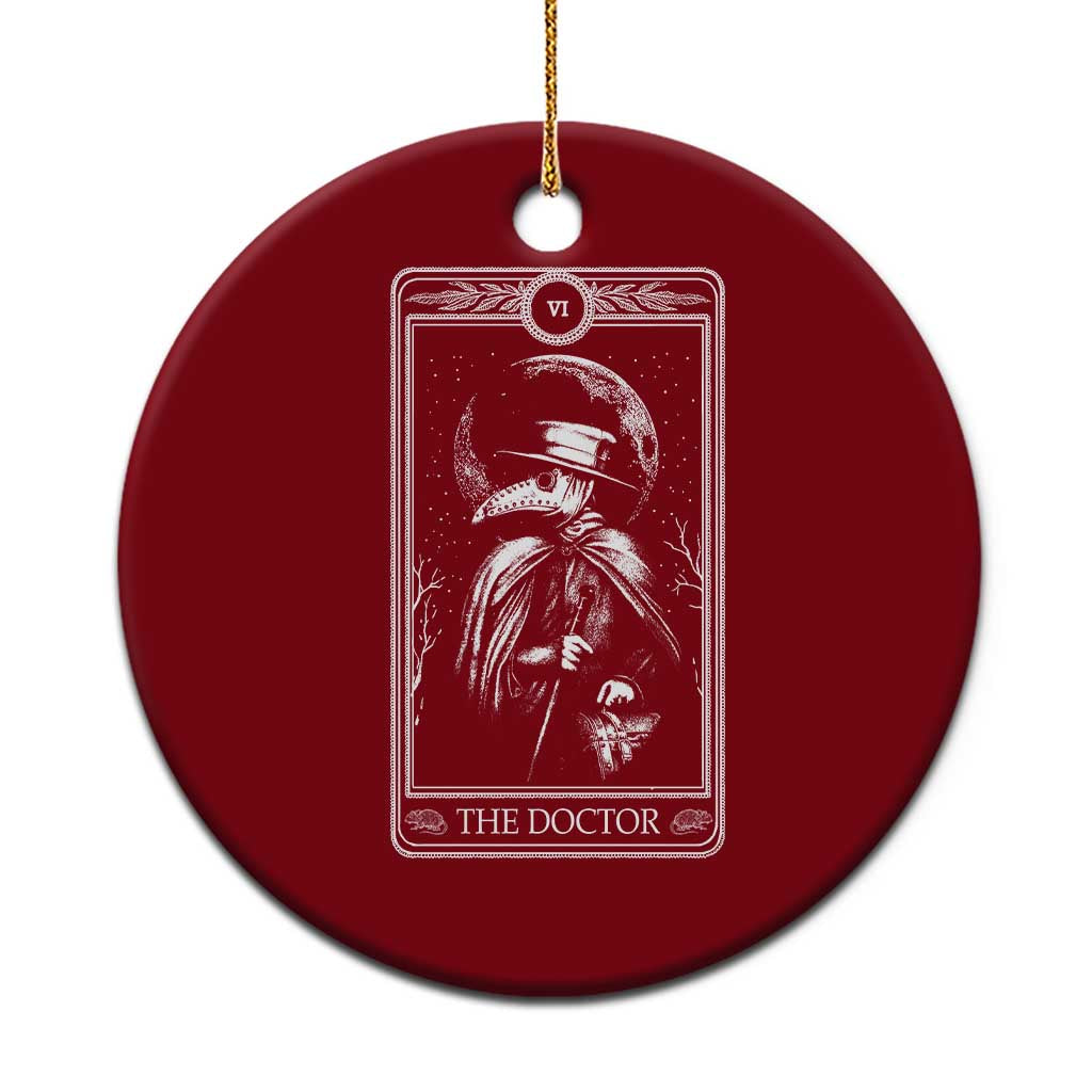 Plague Doctor Ceramic Ornament Tarot Card Horror Death Occult Satanic