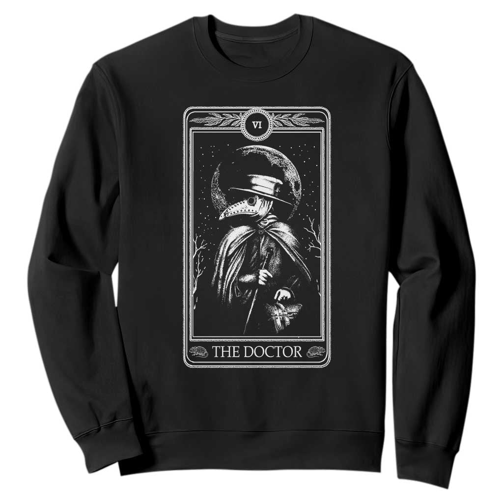Plague Doctor Sweatshirt Tarot Card Horror Death Occult Satanic