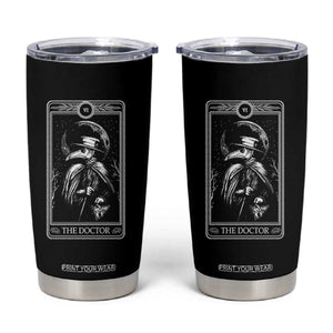 Plague Doctor Tumbler Cup Tarot Card Horror Death Occult Satanic