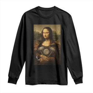 Funny Monalisa Rider Vintage Retro Motorcycle Engine Long Sleeve Shirt TS11 Black Print Your Wear