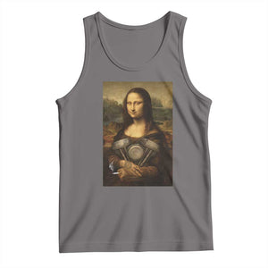 Funny Monalisa Rider Vintage Retro Motorcycle Engine Tank Top TS11 Deep Heather Print Your Wear