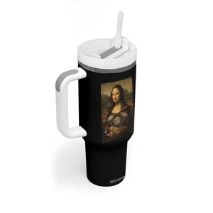 Funny Monalisa Rider Vintage Retro Motorcycle Engine Tumbler With Handle TS11 Print Your Wear