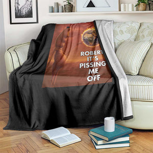 Funny Marcus Throw Blanket Robert Its Pissing Me Off Worm Meme TS11 Print Your Wear