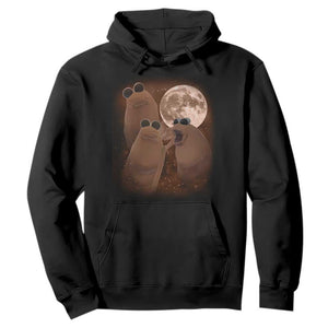 Three Marcus The Worm Moon Hoodie Funny Weird Cursed Meme TS11 Black Print Your Wear