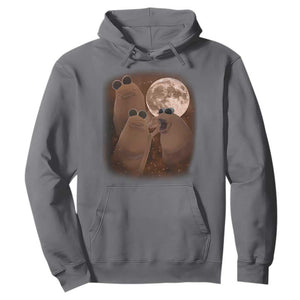 Three Marcus The Worm Moon Hoodie Funny Weird Cursed Meme TS11 Charcoal Print Your Wear