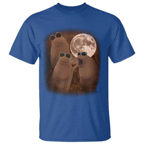 Three Marcus The Worm Moon T Shirt Funny Weird Cursed Meme TS11 Royal Blue Print Your Wear