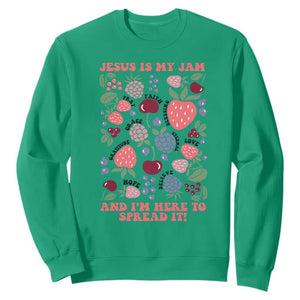 Jesus Is My Jam And I Am Here To Spread It Sweatshirt Christian Faith TS11 Irish Green Print Your Wear
