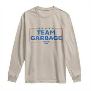 Team Garbage Trump 2024 Long Sleeve Shirt Star Striped TS11 Sand Print Your Wear