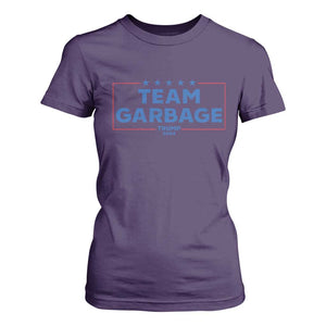 Team Garbage Trump 2024 T Shirt For Women Star Striped TS11 Purple Print Your Wear