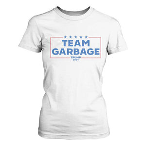 Team Garbage Trump 2024 T Shirt For Women Star Striped TS11 White Print Your Wear