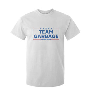 Team Garbage Trump 2024 T Shirt For Kid Vintage Star Striped TS11 White Print Your Wear