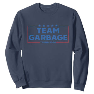 Team Garbage Trump 2024 Sweatshirt Vintage Star Striped TS11 Navy Print Your Wear