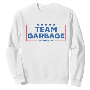 Team Garbage Trump 2024 Sweatshirt Vintage Star Striped TS11 White Print Your Wear