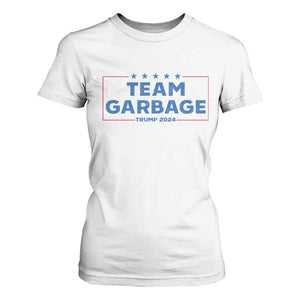 Team Garbage Trump 2024 T Shirt For Women Vintage Star Striped TS11 White Print Your Wear