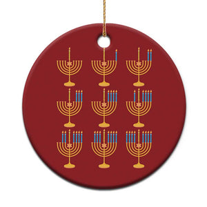 Funny Hanukkah Menorah Chanukah Jewish Holiday Christmas Ornament TS11 Print Your Wear