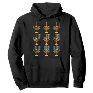 Funny Hanukkah Menorah Chanukah Jewish Holiday Hoodie TS11 Black Print Your Wear