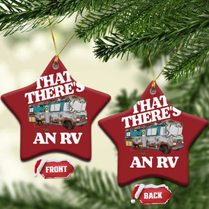 Funny Xmas Movie Christmas Ornament That There's An RV Led Lights Camping Motorhome TS11 Star Red Print Your Wear