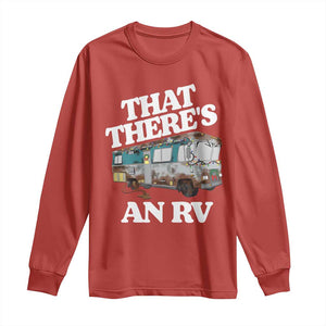 Funny Christmas Movie Long Sleeve Shirt That There's An RV Led Lights Camping Motorhome TS11 Red Print Your Wear