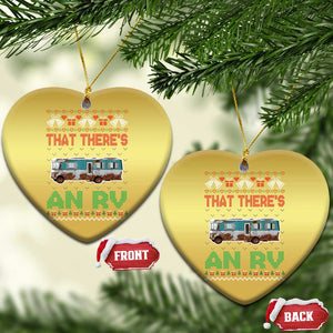 Funny Xmas Movie Christmas Ornament That There's An RV Camping Motorhome Bell TS11 Heart Gold Print Your Wear