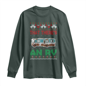 Funny Christmas Movie Long Sleeve Shirt That There's An RV Camping Motorhome Bell TS11 Dark Forest Green Print Your Wear